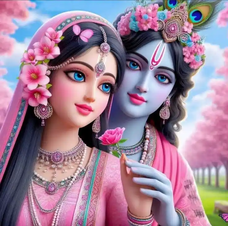 anime radha krishna dp