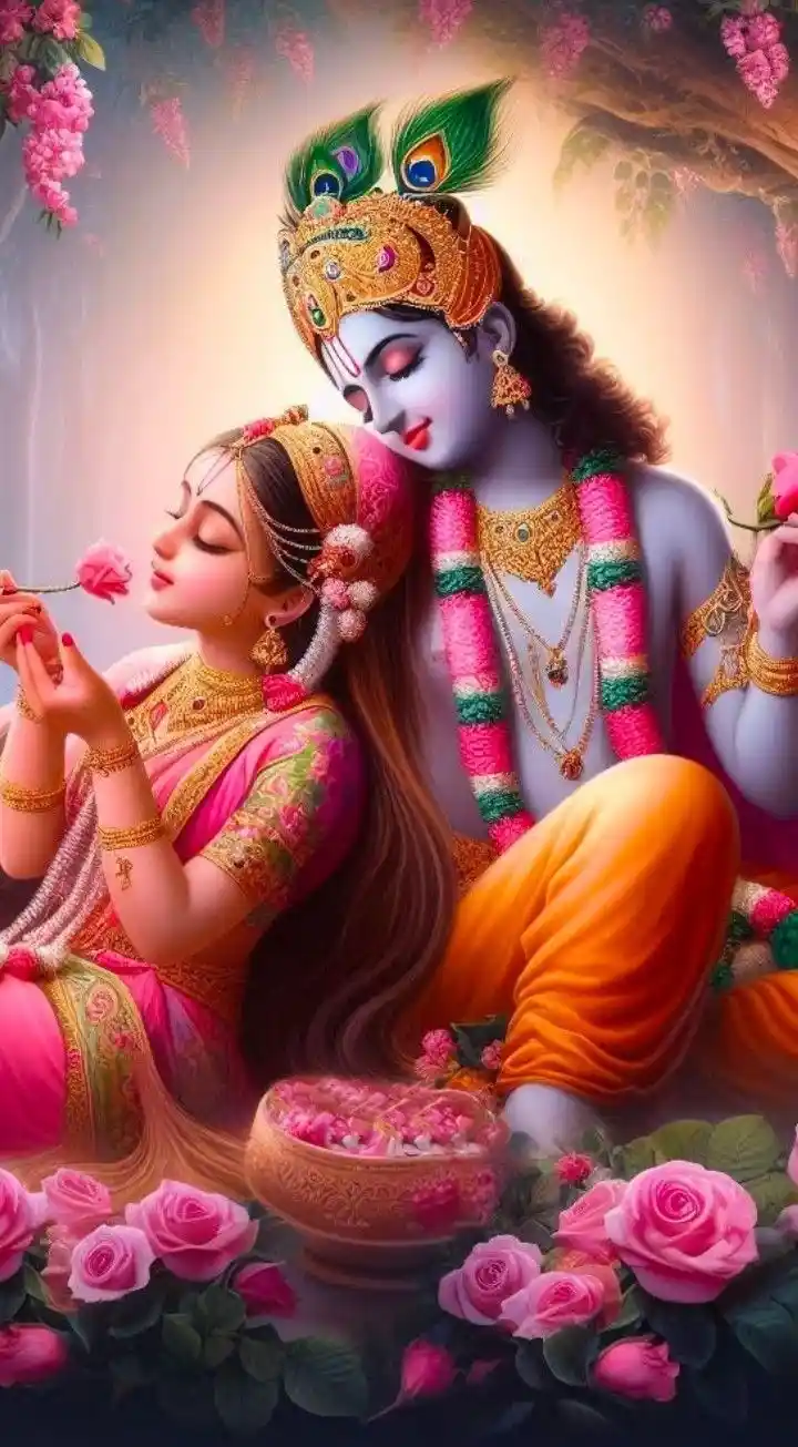 cartoon radha krishna images