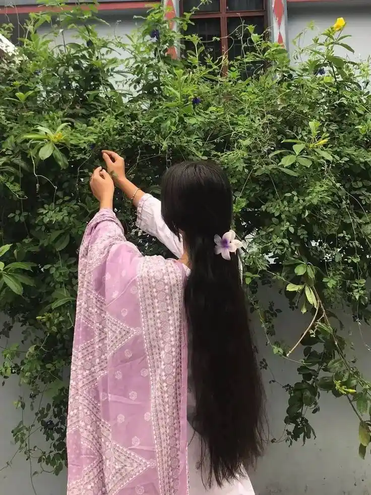 cute hidden face dp for girls