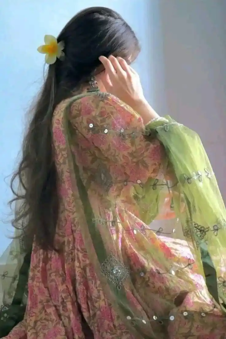 hidden face dp for girls