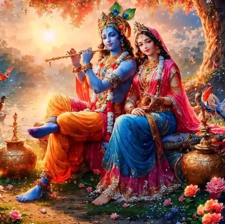 radha krishna images animated hd