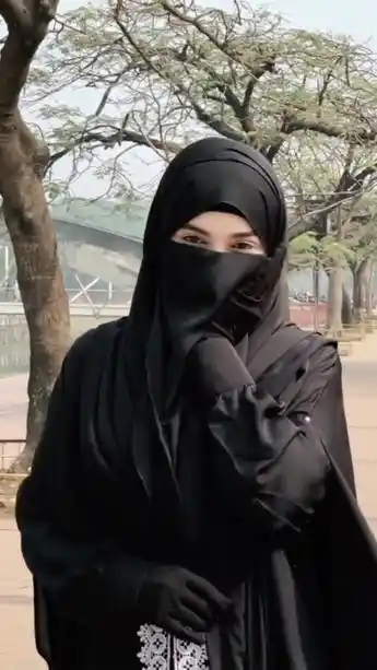 aesthetic hijab girl pic 27