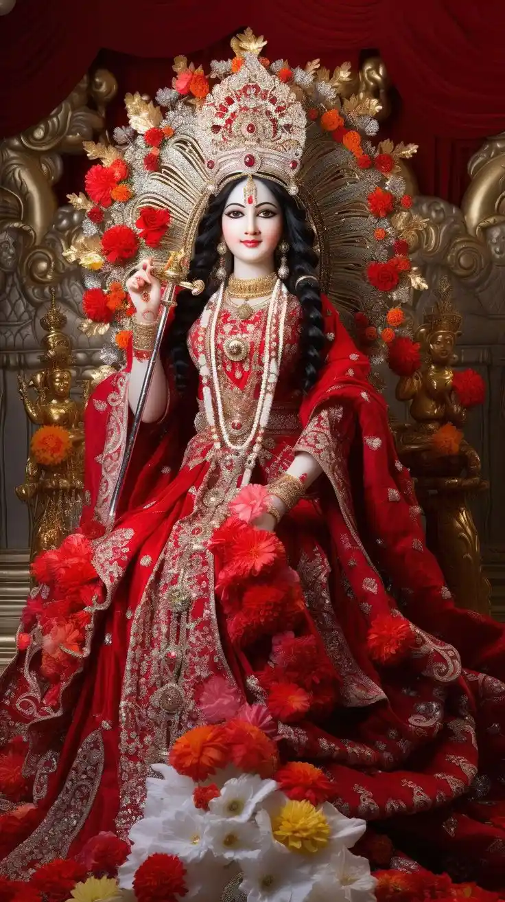 durga maa face dp
