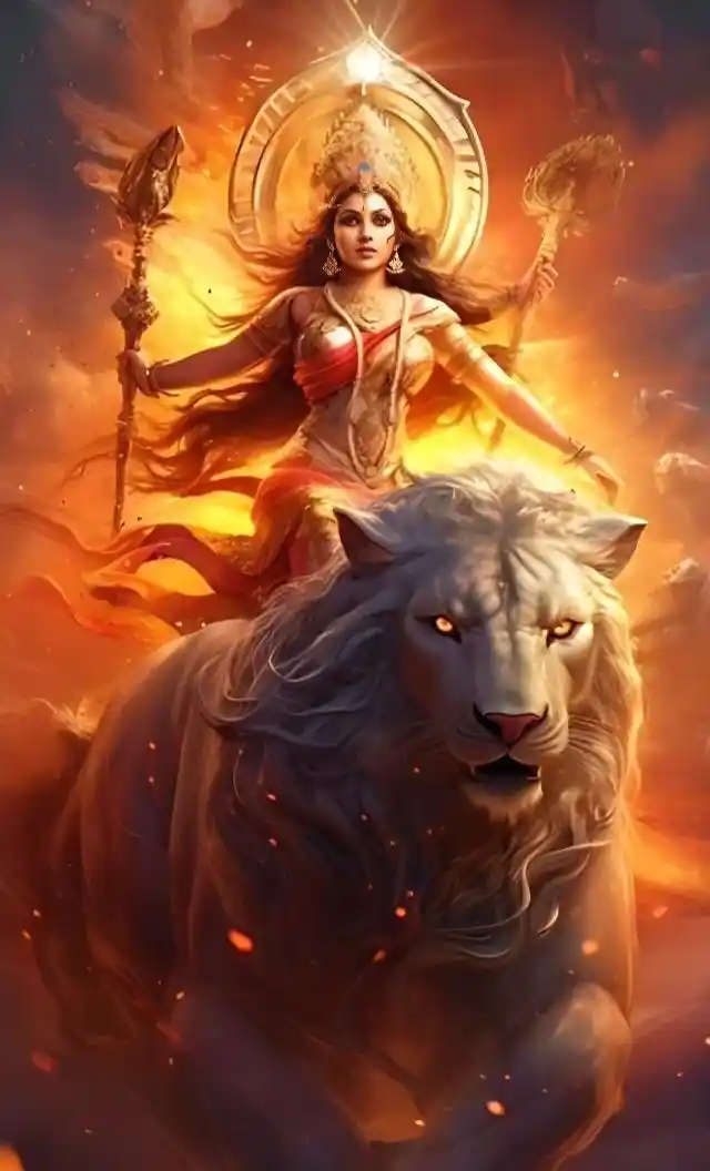 durga maa photo art
