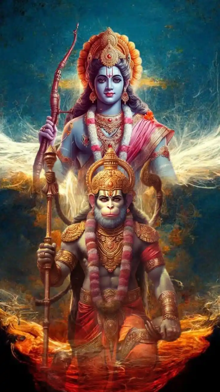 hanuman ji photo black