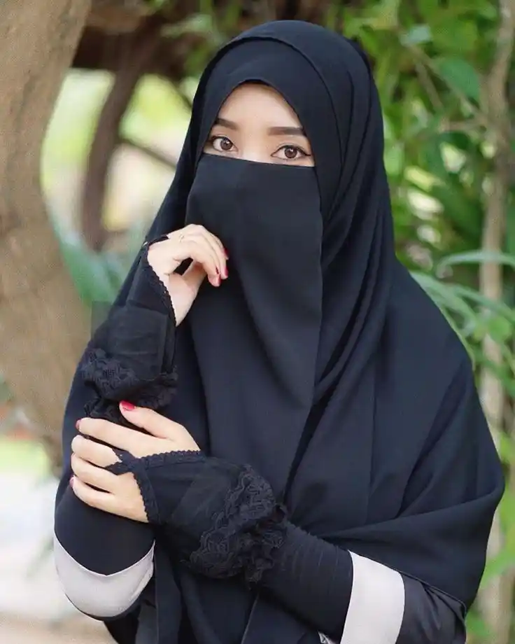 hijab instagram islamic couple cartoon dp 16