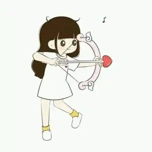 long hair instagram cartoon dp for girls