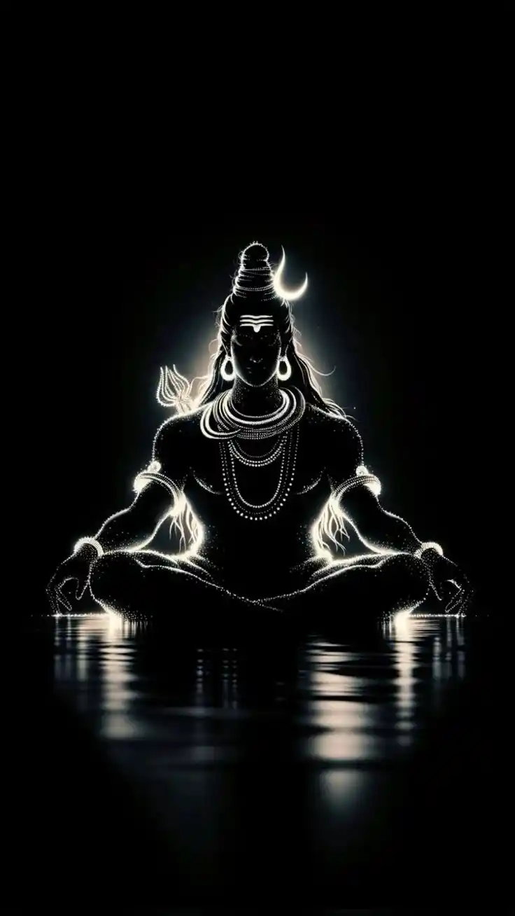 mahadev dp black and white 111