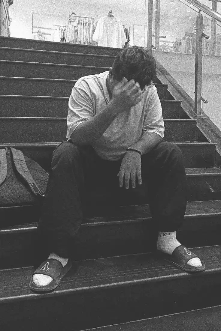 sad boy dp anime